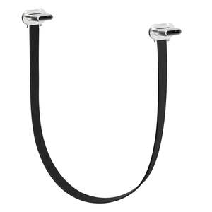 Câble USB-C plat coudé à 90 degrés, double angle, USB-C mâle vers mâle, charge rapide PD 65W, <span class=keywords><strong>cordon</strong></span> de données pour banques d'alimentation, téléphones et tablettes - Product Image 1