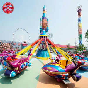 Attrazione per Parco Divertimenti: Giostra Meccanica con 16 Posti, Aeroplano Rotante Autogestito per Bambini e Adulti - Product Image 4