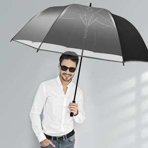 Chine Fabricant Meilleure Qualité Conception de Sécurité Super Grand <span class=keywords><strong>Parapluie</strong></span> de <span class=keywords><strong>Golf</strong></span> Transparent 34 Pouces avec <span class=keywords><strong>Parapluie</strong></span> <span class=keywords><strong>Géant</strong></span> à Bord Réfléchissant - Product Image 1