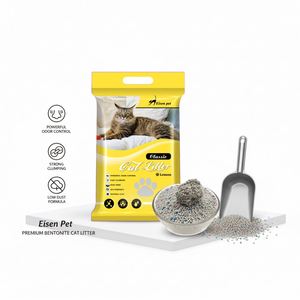 Litière pour chat en bentonite écologique, biodégradable, agglomérante, anti-odeurs, sans poussière, vente en gros - Product Image 1