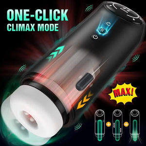 Coupe de masturbation masculine chauffante à aspiration rétractable électrique, stimulateur de la vulve, masturbateur masculin, design japonais - Product Image 2