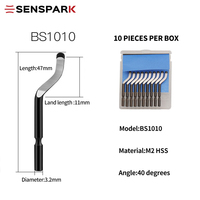 Kit de raclages de débavurage BS1010 en acier inoxydable, outil de finition des bords et de chanfreinage des trous intérieurs pour tubes en cuivre SENSPARK