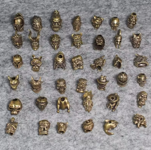 Baş heykeli Metal el sanatları palyaço EDC şemsiye halat aksesuarları DIY palyaço bıçak kolye - Product Image 5