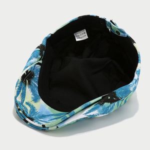 Gorra con Estampado Completo de Palmeras Tropicales Otoño 2024, Boina Vintage de Ala Corta para Hombre y Mujer, Sombrero Estilo Ivy para Exteriores - Product Image 5