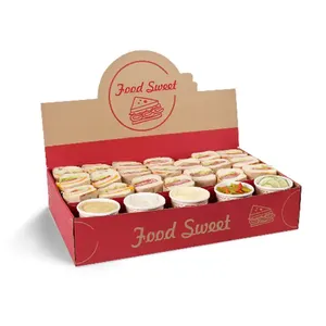 Tùy chỉnh Kraft bao bì thực phẩm <span class=keywords><strong>container</strong></span> nóng để đi giấy thực phẩm các tông phục vụ Takeaway chăn thả hộp - Product Image 1