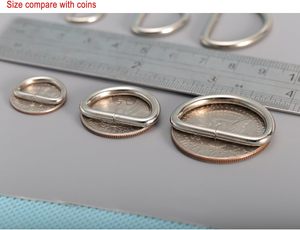 Crocsee Metal D Ring Inch Non Welded Nickel Plated Pack Of Small - Product Image 4