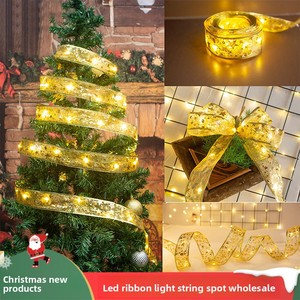 Lampu Dekorasi Pohon Natal Kawat Tembaga LED Lampu Berkedip Dioperasikan dengan Baterai Panjang 3m-10m Umur Pakai 30000 Jam - Product Image 1
