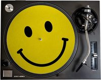 Vente chaude 12 ''2mm feutre rigide simple face peint platine DJ Slipmat pour tourne-disque vinyle