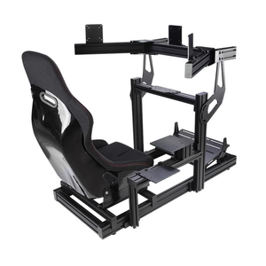 2024 tùy biến trò chơi đua xe mô phỏng khung nhôm 40160 hồ sơ nhôm màu đen cho giàn đua Sim - Product Image 3