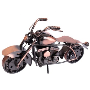 Modellino di Moto <span class=keywords><strong>Vintage</strong></span> in Ferro Fatto a Mano, Decorazione Creativa per la Casa, Nuova Decorazione Cinese per il Soggiorno - Product Image 4