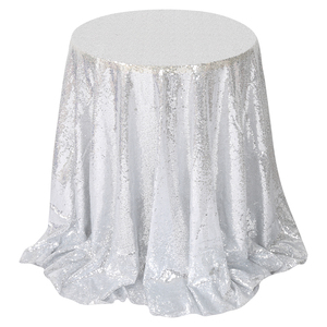 Silver Sequin Glitter <strong>Tablecloths</strong> Round Rectangular Table Cloth for Decoration <strong>Tablecloth</strong> - Product Image 1