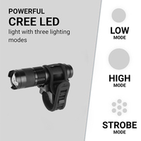 Lampe torche tactique LED pour personnes âgées, indice de protection IP65, rechargeable, compatible avec les cannes, les déambulateurs, les fauteuils roulants, les rollators, les poussettes, les vélos