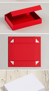 CMYK กล่องแม่เหล็กกระดาษแข็งแข็งพับเป็นของขวัญปั๊มร้อนโลโก้ - Product Image 4