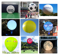 Ballons géants gonflables personnalisés imprimés, imperméables, en tissu Oxford, certifiés CE, pour la publicité