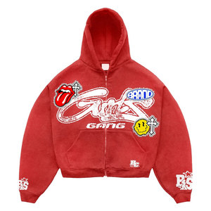 Sweat-shirt de mode urbaine moderne, vêtement à capuche confortable, options d'étiquettes personnalisées, tissu doux, vêtements de tous les jours, sweats à capuche pour hommes - Product Image 2