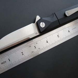 Cuchillo de Bolsillo Plegable Personalizado Marca HK FB063 con Mango G10, Compatible con OEM, Acero Inoxidable D2, para Supervivencia/Campismo/Caza - Product Image 3
