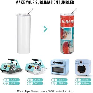 Vaso Térmico de Acero Inoxidable de Doble Pared, Personalizable, Delgado y Recto, para Sublimación, 20 oz, Aislado al Vacío, Entrega Rápida - Product Image 5