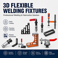 Banc de travail de soudage 3D robuste, plateforme de soudage tridimensionnelle flexible, kit de gabarits et de fixations pour la fabrication industrielle