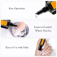 LILYCUTE Gel de Escultura 3D Transparente de 15ml, Gel para Uñas con Textura de Pudín, Gel Tallado 4D en Tubo, No Tóxico, Gel para Dibujar y Moldear