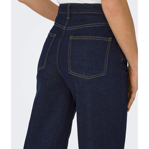 Venta al por mayor señora Denim Jeans Pantalones sueltos de pierna ancha diseño recto para el verano con logotipo personalizado y diseño - Product Image 6