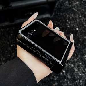 Funda de cuerpo completo de cuero de tela de protección de bisagra para <span class=keywords><strong>Motorola</strong></span> <span class=keywords><strong>Razr</strong></span> 60 50 40 Ultra 60 50 <span class=keywords><strong>Razr</strong></span> + 2025 cubierta de carga inalámbrica plegable - Product Image 5