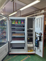 Distributeur automatique de snacks avec lecteur de carte, réfrigéré, pour Pringles, grand stockage, économie d'énergie, acier inoxydable, SDK Cloud, Europe