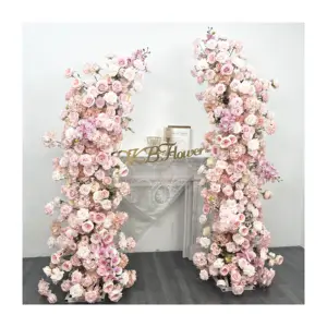 Produit le plus vendu en <span class=keywords><strong>2024</strong></span> Arche de fleurs artificielles Arche de roses roses Mariage - Product Image 1