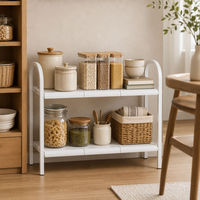 Étagère de rangement sous évier à double niveau, 6 panneaux extensibles, organisateur de cuisine, gain de place réglable, métal noir