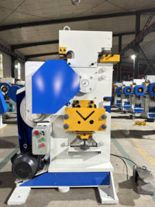 Nueva máquina de herrero hidráulica para punzonadora y plegadora de corte ciego Vertical de ángulo de acero, máquina perforadora y cizalla - Product Image 5