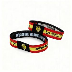 JXSEW1003 Vielseitiges benutzer definiertes Muster Leichte Armbänder aus elastischem Stoff, einstellbar für Werbeartikel im Fitness studio und für den Heimgebrauch - Product Image 5