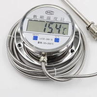 Termómetro Industrial con Sonda, Pantalla Digital, Resistente al Agua, Acero Inoxidable IP68, Precio de Fábrica, -50~+200C