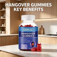 Gummies contre la gueule de bois, complément alimentaire en marque privée, 60 gummies