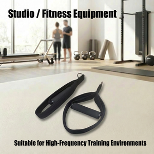 Accessoire de réforme <span class=keywords><strong>Pilates</strong></span> en néoprène d'usine, double boucle de sangle pour la salle de sport à domicile, le club, le studio, l'entraînement physique - Product Image 6