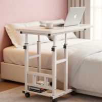 Petite table de chevet en bois, support pour ordinateur portable, table de lecture, accessoire de bureau, planche d'écriture, bureau