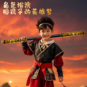 Jouet télescopique électrique à commande vocale Monkey King Golden Cudgel pour enfants de 4 à 13 ans, en plastique, alimenté par batterie - Product Image 4