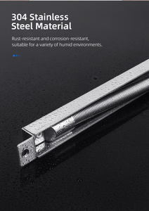 <span class=keywords><strong>Barre</strong></span> de friction télescopique robuste pour porte dissimulée, avec rainure, quincaillerie de style européen pour battants - Product Image 2