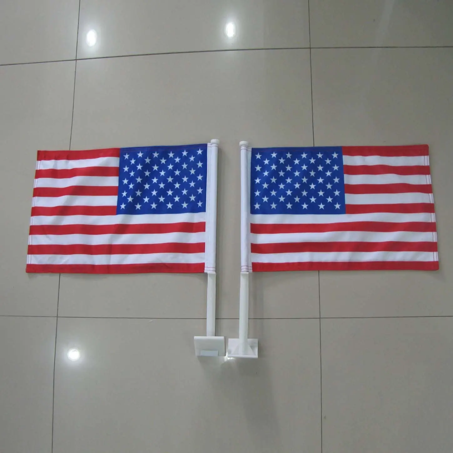 JARMOO ตกแต่งที่กําหนดเองการพิมพ์ 12x18 นิ้วกทนทานสองด้านเสาที่แข็งแกร่งอเมริกันแบนเนอร์ USA รถธงการเลือกตั้งธง
