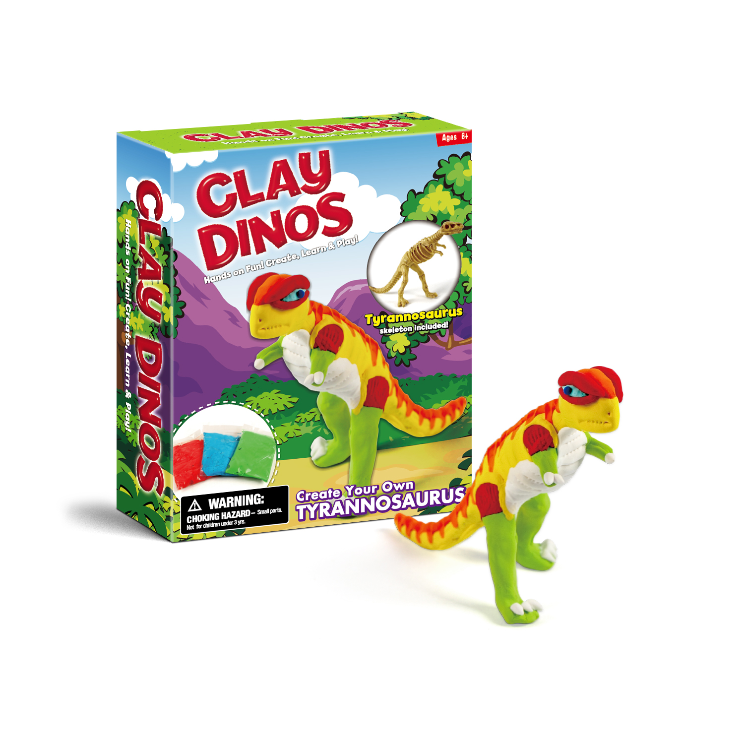 Clay Dinos-Tyrannosaurus