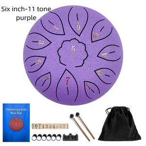 6 Zoll Ton 11 Ätherisches Trommel instrument Zungen hohl trommel 6 Zoll Schlag instrument Vergessen Sorgen trommel - Product Image 2