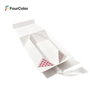 Scatole Regalo Grandi Bianche di Alta Qualità con Goffratura, Scatole Rettangolari per Proposta Damigella, Scatole Regalo Pieghevoli - Product Image 6