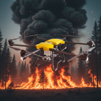 Drone de pulvérisation de pesticides et de lutte contre les incendies à commande à distance, fabriqué en usine, avec cadre en carbone de haute qualité, certifié CE/FCC
