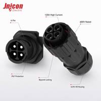 Connecteur industriel à baïonnette M40 4 broches 120A 600V IP67 Prise circulaire haute intensité pour stockage d'énergie TUV