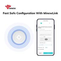 Minew - Gateway Inteligente Bluetooth IoT Recargable, Inalámbrico, Programable, de Largo Alcance, para Recopilación de Datos