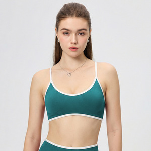Women's Backless Yoga Bra Scoop Neck Shockproof Sports Top For Yoga Fitness Workout Wear With Removable Pads - Product Image 2