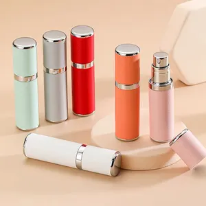 Wholesale Atomizer Perfume Leather 5ml 10ml Travel Glass Refillable Personalised Perfume Atomizer Bottle