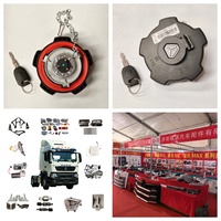 Pièces et accessoires pour camions Sinotruk CNHTC 13,5*13,5*8cm 0,5kg HOWO E7-N7 WG9525550501 Couvercle de serrure de porte à clé Bouchon de réservoir de carburant