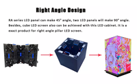 Pannello LED per Esterni a Montaggio Rapido a 45 Gradi, Schermo LED a Cubo per Palcoscenico con Impermeabilità IP65, Risoluzione 1080P, HDR10