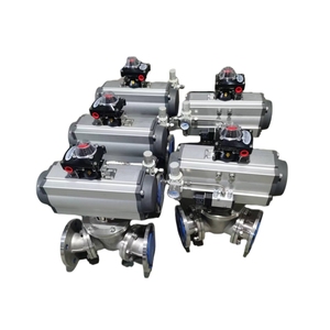 วาล์วเปลี่ยนทิศทางแบบ 3 ทาง XingNeng KFQ Heavy Duty รุ่น Y-Pattern ตัววาล์วทำจากเหล็กหล่อสแตนเลส พร้อมหน้าแปลนเชื่อมต่อ ซีลยาง EPDM สำหรับระบบนิวเมติก KFQ Bal - Product Image 6