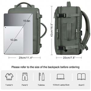 Multifunctional Travel <b>Backpack</b> with USB Charging Port Flight-Approved Design Large Capacity and Comfortable Backing - Product Image 4