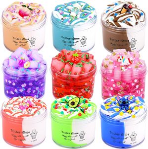 ชุดทำสไลม์ DIY สำหรับเด็ก ขายส่ง ประกอบด้วยเม็ดสีคริสตัลขนาดใหญ่ อุปกรณ์เสริม ถังผสมดินเหนียว ของขวัญสุดเพอร์เฟกต์สำหรับเด็ก - Product Image 1